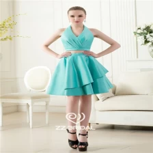 Chine Belles deux pièces licol bowknot dos nu vert courte robe de soirée avec le fournisseur fabricant
