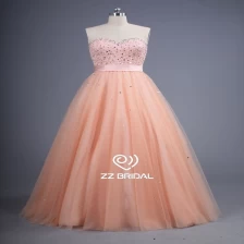 China Z Bridal 2017 Liebling Ausschnitt Beaded lange Abend Kleid Hersteller