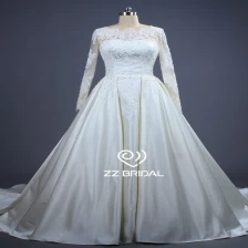 China ZZ Bridal 2019 V-back lace appliqued-Line wedding dress manufacturer