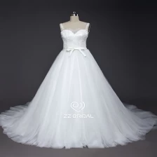 Chine ZZ Bridal 2017 spaghetti sangle dentelle appliqued A-ligne robe de mariée fabricant