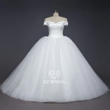 China ZZ nupcial Off ombro lace-up vestido de noiva fabricante