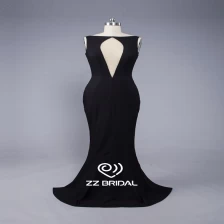 porcelana ZZ nupcial sexy espalda ahuecada fuera del hombro vestido de noche largo fabricante