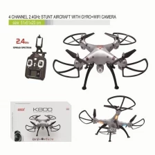 China 2.4GHz 4CH Stunt RC Quadcopter Aircraft Met GYRO + 480P Camera + Wifi beeldoverdracht + GSM Controlled SD00328149 fabrikant