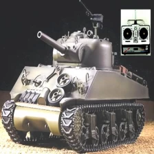 porcelana Nueva 2.4G 16.1 Radio Control de Heng Long M4A3 Sherman tanque militar Rc Con SD00305453 fumadores fabricante