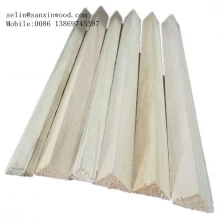 中国 3/4 " x 3/4" Wood Chamfer Paulownia Triangle Wood Strips 制造商