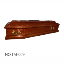 中国 High quality factory price paulownia funeral wooden coffin, solid wood casket 制造商