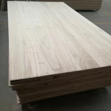 China paulownia edge glued board with bleached white color manufacturer