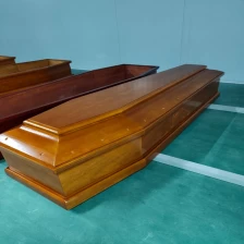 porcelana paulownia wooden casket coffin supplier in China fabricante