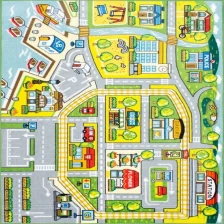 Chine City Printed Rug Kids Play Mat fabricant