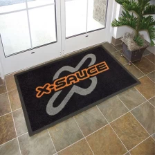 China Floor Mats For Home Logo Printing On Rubber Entrance Mat fabricante