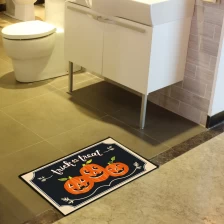 Chine Halloween couleur tapis de salle de bain fabricant