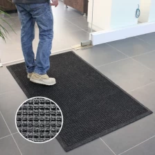 China Industrial Mats No Slip Heavy Duty Outdoor Black Rubber Commercial Floor Entrance Mats manufacturer