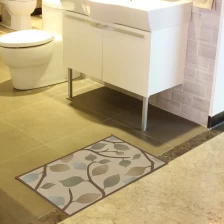 China Leaves Printing Bathroom Rugs manufacturer