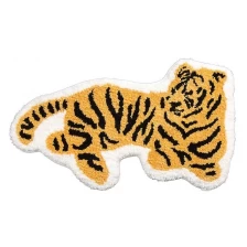 porcelana Tiger Shaped Rug Die Cut Carpets fabricante