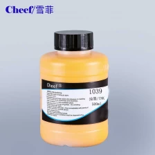 Çin 1039 sarı pigment mürekkep 500ML Linx sürekli mürekkep Jet kodlama yazıcı için üretici firma