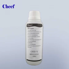 China 500 ml 0,5 L CIJ kleine zeichen inkjet-drucker lösungsmittel CN55-Y für KGK kontinuierliche tintenstrahldrucker Hersteller