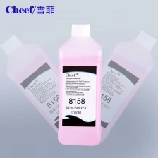 China Kompatibles Lösemittel 8158 für IMAJE CIJ-Tintenstrahldrucker 1000 ml 8158 Hersteller