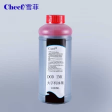 China DOD Inkjet impressora base de água de tinta vermelha para impressora de caráter grande fabricante