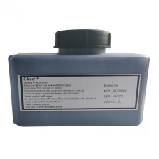 China Fast drying ink high adhesion IR-222BK printing ink on glass for Domino manufacturer