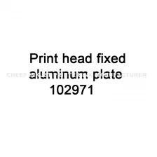 Chine Pièces de rechange TTO Pièce d'impression Plaque d'aluminium fixe 102971 pour imprimante TOP TTO THERMAL VIDEOCE fabricant