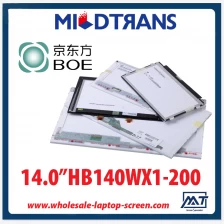 porcelana 14,0 "portátil retroiluminación WLED BOE pantalla LED HB140WX1-200 1366 × 768 cd / m2 200 C / R 600: 1 fabricante