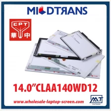 China 14.0 "CPT WLED-Hintergrundbeleuchtung LED-Bildschirm Notebooks CLAA140WD12 1366 × 768 cd / m2 220 C / R 600: 1 Hersteller