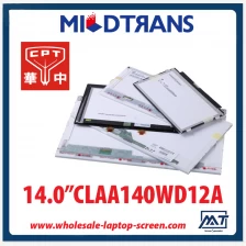 China 14.0 "notebook backlight CPT WLED CLAA140WD12A tela LED 1366 × 768 cd / m2 220 C / R 600: 1 fabricante
