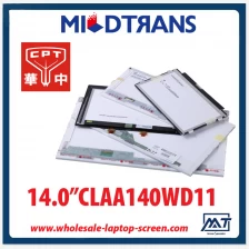 China 14.0 "notebook backlight CPT WLED CLAA140WD11 computador pessoal TFT LCD 1366 × 768 cd / m2 220 C / R 600: 1 fabricante