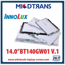 porcelana 14.0 "WLED Innolux cuaderno retroiluminación del panel LED equipo V.1 BT140GW01 1366 × 768 cd / m2 C / R fabricante