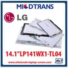 China 14.1" LG Display CCFL backlight notebook pc LCD panel LP141WX1-TL04 1280×800 cd/m2 185 C/R 350:1 manufacturer