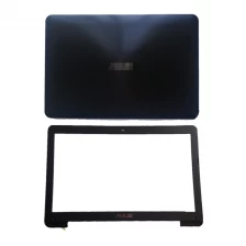 Çin Yeni Laptop LCD Arka Kapak / Ön Çerçeve / Menteşe Kapak / ASUS X554 F554 K554 X554L için LCD Menteşeler X554L F554L Plastik Siyah Üst Kılıf üretici firma