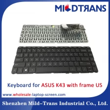 China US Laptop Keyboard for ASUS K43 with frame manufacturer