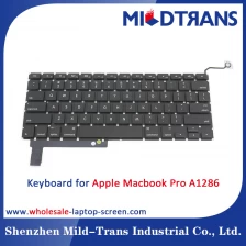 China high quality sp keyboard for Apple Macbook Pro A1286 manufacturer