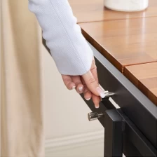 Китай Adjustable dining table with metal rack for living room производителя