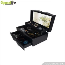 China Aberto automaticamente pintada caixa de jóias de madeira GLD08067 fabricante