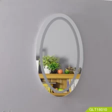 中国 Beauty Oval Beveled Frameless Wall Mirrors Make Up Mirror for Bathroom, Bedroom, メーカー