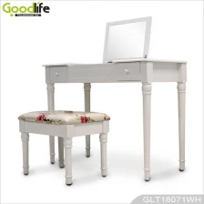 Cina Camera da letto in MDF verniciato e tavolo di legno medicazione massello con sgabello per le donne GLT18071 produttore