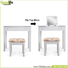 porcelana Dressing table set with mirror and storage fabricante