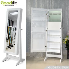 China Fashion wooden makeup cabinet with mirror China factory manufacturer