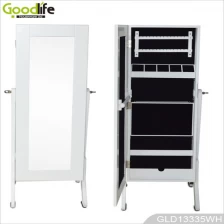 China Floor standing jewelry cabinet with full length mirror GLD13335 manufacturer