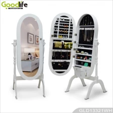China GLD13321 Oval wooden jewelry mirror armoire manufacturer
