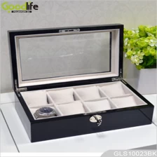 China Goodlife popular design wooden watch box can hold 8 piece watch manufacturer