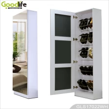 China Full length single door shoe cabinet with mirror GLS17022 manufacturer