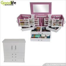 Chiny Goodlife biżuteria drewniana szafka dla kobiet makijaż i opatrunek GLD08057 producent