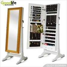 China Luxury frame furniture dressing mirror with cabinet storage manufacturer