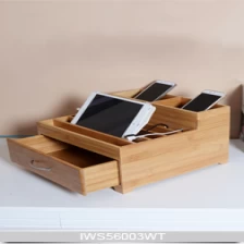 China New arrival bamboo mobile phone display cabinet manufacturer