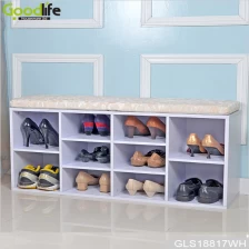 porcelana Nueva llegada estilo caliente ebay gabinete de zapatos de madera sentado otomana heces con sofá GLS18817 fabricante