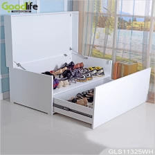 China Novo mobiliário de luxo chegada sapata de madeira sentado armário de armazenamento sapato organizador GLS18818 fabricante