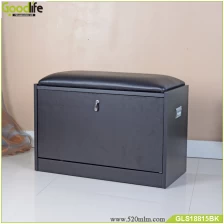 China Shoe cabinet furniture with comfortable sponge cushion seat China Supplier fabricante