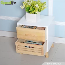Chiny Naturalny kolor drewna litego drewniane szafki szuflady pokojowe IWS30252 producent